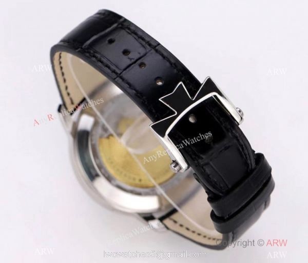 2021 New! Swiss Vacheron Constantin Moon Phase Watch Black Dial with Retrograde Date