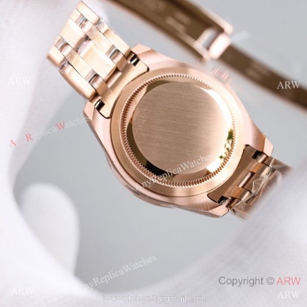 Swiss Replica Rolex Datejust Pearlmaster Swiss 2836 Watch Rose Gold 34mm