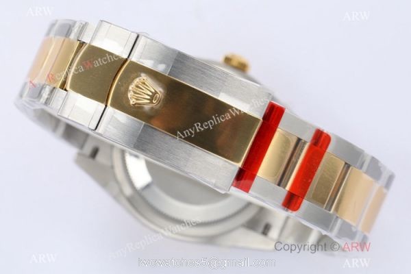 (EW) EW Factory Swiss 3235 Rolex Datejust 36 Gold Palm 2021 New 2-Tone Oyster Bracelet