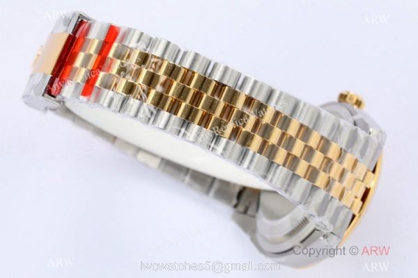 (EW)2021 New Rolex Datejust 36 Gold Palm Face Jubilee Strap Watch Swiss 3235 Movement