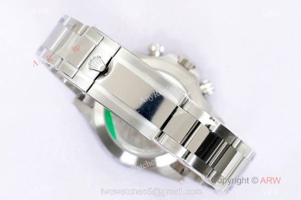(EW)Swiss 7750 Rolex Daytona Copy Watch 116500ln Black Dial Cerachrom Bezel 40mm