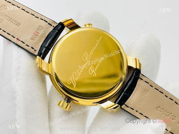 TWS Factory Swiss Vacheron Constantin Malte Dual Time Regulateur 42005 41mm Watch Yellow Gold 9015 Movement
