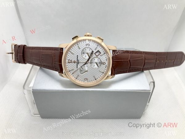 Best Vacheron Constantin Geneve Chronograph Watch Rose Gold