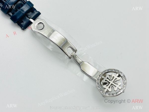 PFF Factory V4 Patek Philippe Sky Moon Celestial Watch Blue Dial Diamond Bezel