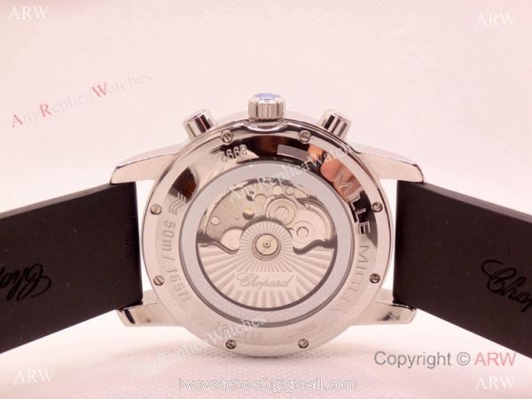 Clone Chopard Mille Miglia GMT Automatic Watch Black Rubber Strap