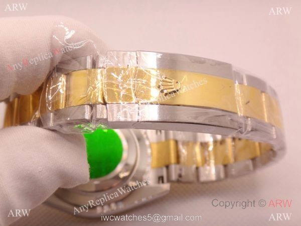 Copy Rolex Oyster Datejust Two Tone White Dial Mingzhu Watch 40mm for Men