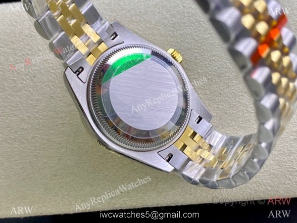 Swiss Copy Rolex Datejust WF 31mm Midsize Watch Two Tone White Mother of Pearl Dial
