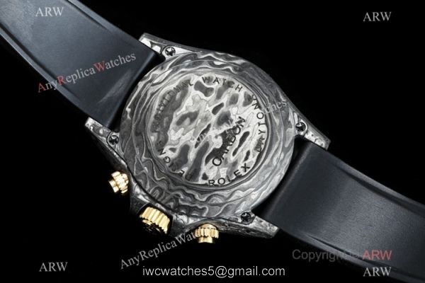 TW Factory Rolex Daytona DiW Carbon Swiss 7750 Replica Watch Oysterflex Strap Carbon-Lime Dial 40mm