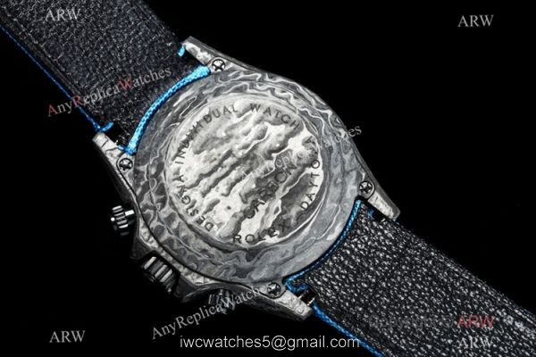 2021 New! Swiss Replica Rolex Daytona TW 7750 Watch Carbon-Lime Blue Dial 40mm