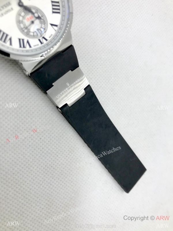 Replica Ulysse Nardin Marine Watch Automatic Black Rubber Strap