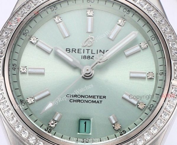 Buy Breitling Chronomat 36 Green Dial Watches Replica Online
