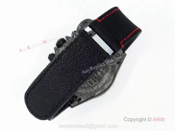 Super Clone Daytona Diw Carbon 4130 Noob 1:1 Best Edition Black Dial on Nylon Strap