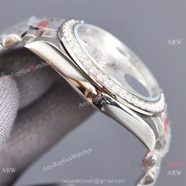 Swiss Quality Copy Rolex Datejust II 8215 Watch 904L Two Tone Diamonds Bezel