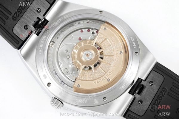 Grade 1A Copy Vacheron Constantin ultra thin Overseas 40mm Watch Rhodium Grey Dial 8F Swiss 9015