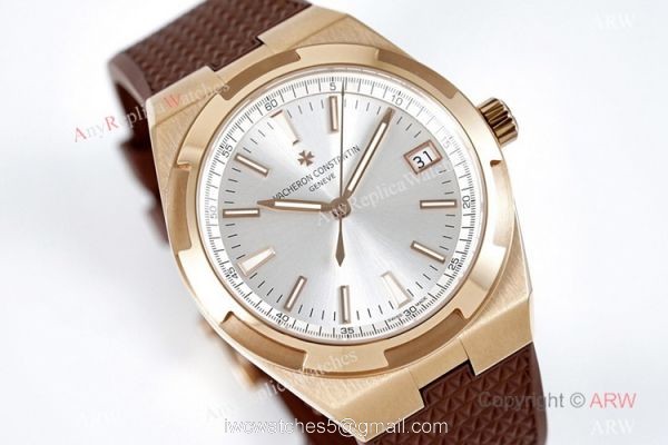 Grade 1A Copy Vacheron Constantin Overseas Ultra-thin 8F Swiss 9015 Watch Rose Gold