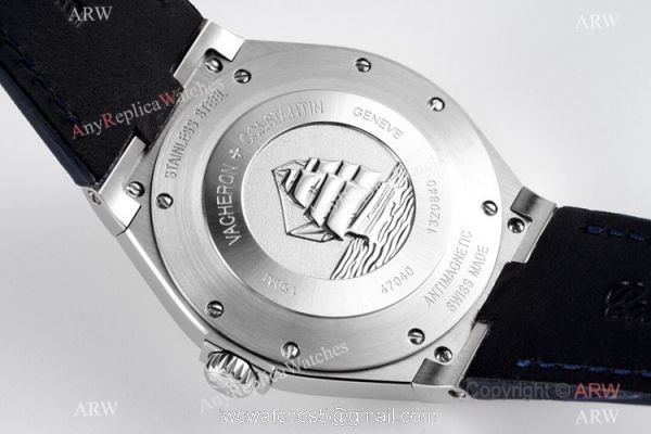 8 Factory Clone Vacheron Constantin Overseas 47040 Watch Stainless Steel Bucherer Blue 42mm