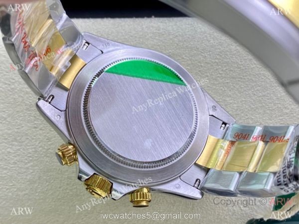 Swiss Replica Rolex Daytona 7750 Chrono Watch 40mm 904l Two Tone White Face