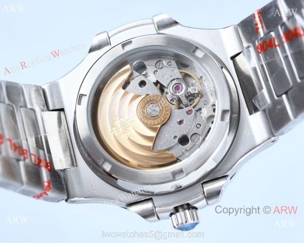 Swiss Quality Patek Philippe Nautilus 8215 Automatic Watch Diamond Bezel White Dial