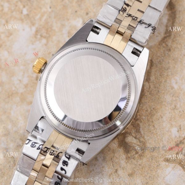 Replica Rolex Datejust 2-Tone Gold Face Watch 31mm Ladies
