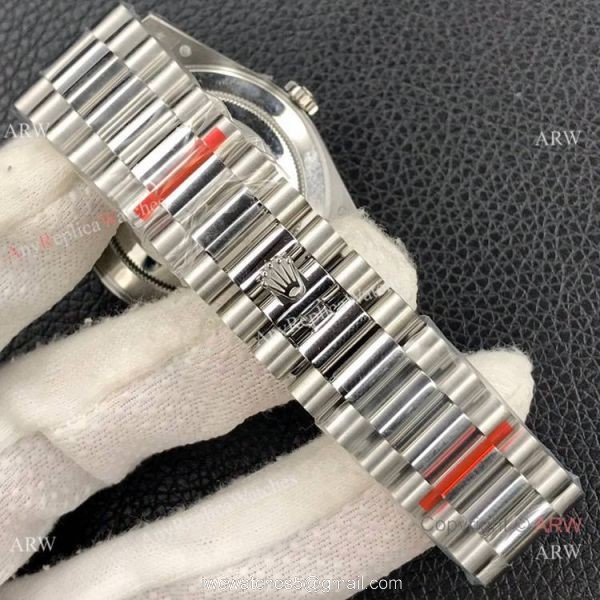 2022 NEW! Swiss Replica Rolex Day Date 40 Middle East Arabic Watch Fluted Bezel 3255 Movement