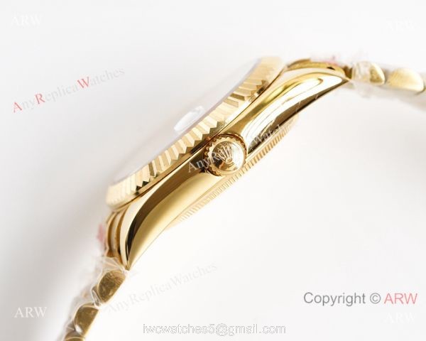Knock-off ROLEX Datejust All Gold Citizen 8215 White Dial 28mm/36mm Watch