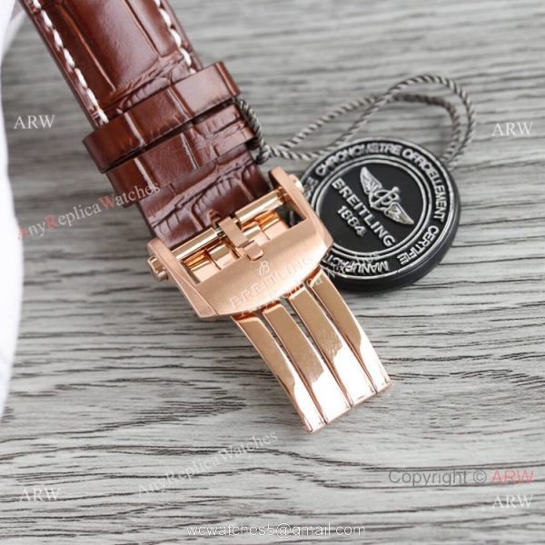 Swiss Copy Breitling Premier B09 Chronograph Rose Gold Face Watch 40mm