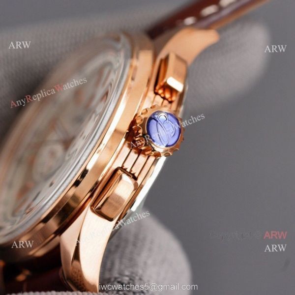 Copy Breitling Premier B01 Rose Gold Case Brown Leather Strap 42MM Men Watch