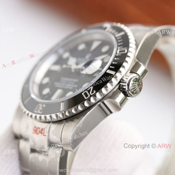AVA Swiss Copy Rolex Submariner Date 40 Cal.3135 Watch Black Dial 904L Steel