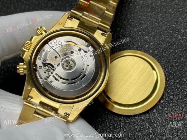 Noob Factory 1:1 Cal.4130 Rolex Daytona Yellow Gold White watch Replica 40mm