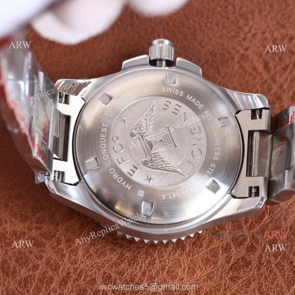 Top Replica Longines Hydroconquest 41mm Blue Face 904L Stainless Steel Watch For Men