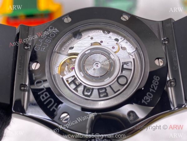 2022 New! Swiss Hublot Takashi Murakami Black Ceramic Rainbow Watch 45mm