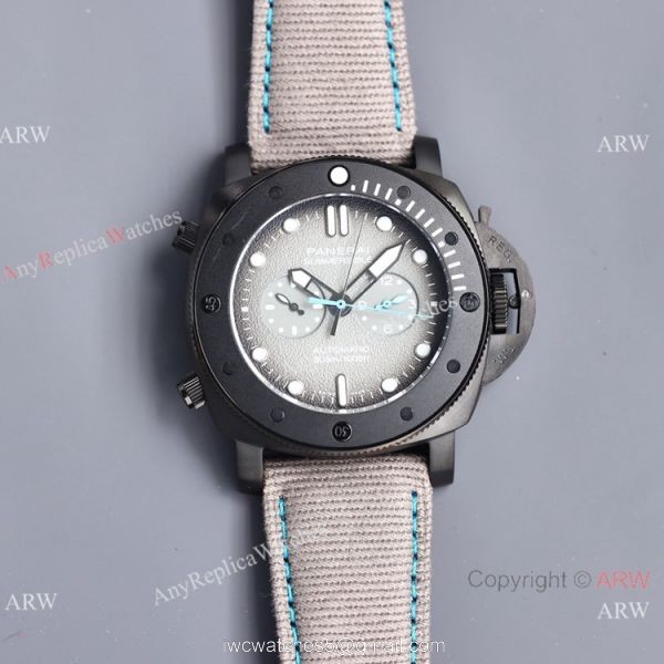 Clone Panerai Luminor Submersible Guillaume Nery Edition Watch PAM 983 Recycled PET Nylon Strap