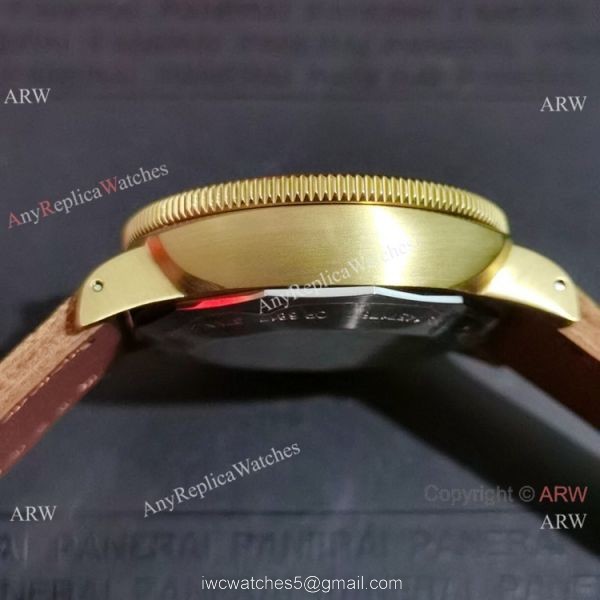 New Clone Panerai Submersible Bianco PAM1223 Watch 42mm Yellow Gold Case
