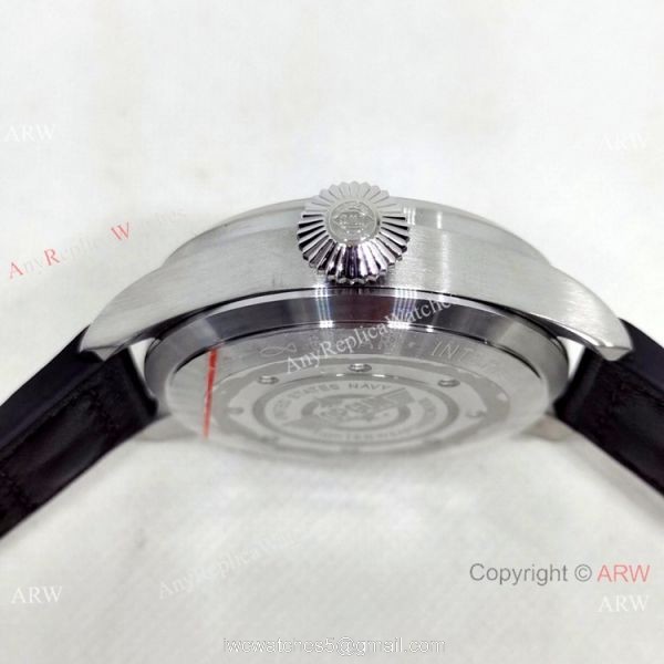 Best Quality IWC Pilots 43mm Automatic Watch Bucherer Blue Dial Silver Case