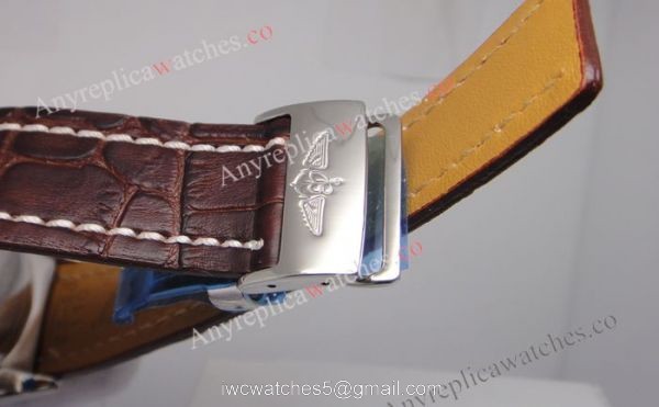 Breitling Chronomat B01 44mm White w/ Brown Leather Band