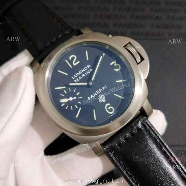 Luminor Marina Panerai Men Copy Watches Titanium Case PAM005
