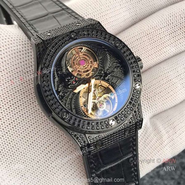 Best Hublot Classic Fusion Tourbillon Iced Out Watch Hublot Knock off
