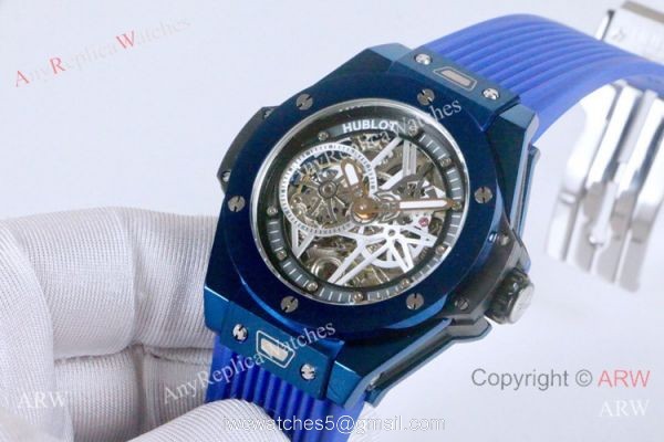 Best Imitation Watches From China New Hublot Big Bang Blue Skeleton Watch