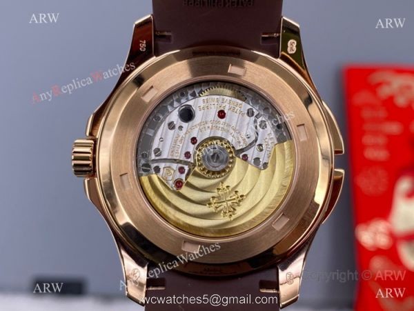ZF Factory Patek Philippe Aquanaut 5164A Men Watch Rose Gold Chocolate Dial 40.8mm