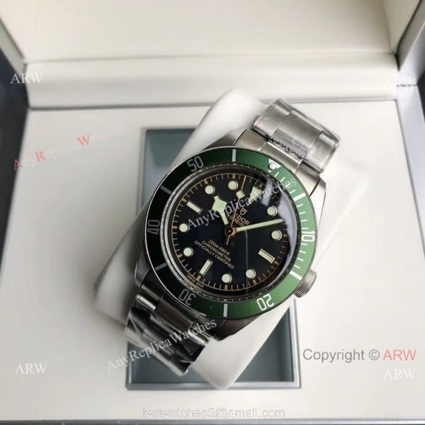 GD Factory Tudor Heritage Black Bay Green Matte Bezel Watch Citizen 8215 Automatic
