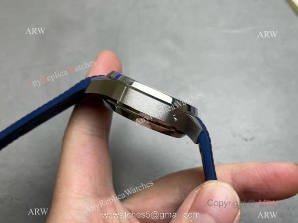 Grade AAA Copy Patek Philippe Aquanaut Chronograph 5968g Watch Blue Rubber Strap