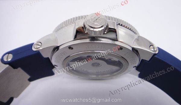Ulysse Nardin Marine Blue Seal SS Blue Rubber Replica Watch Ulysse Nardin Marine Blue Seal SS Blue Rubber Replica Watch