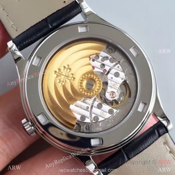 Copy Swiss Patek Philippe Cal.324 S C Watch SS Black Dial Copy Swiss Patek Philippe Cal.324 S C Watch SS Black Dial