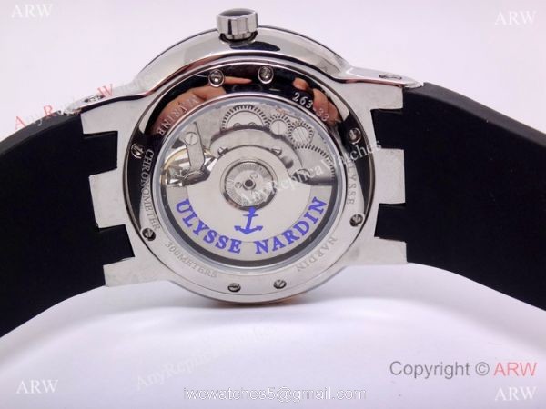 High Quality Ulysse Nardin Perpetual Black Rubber watch Copy High Quality Ulysse Nardin Perpetual Black Rubber watch Copy