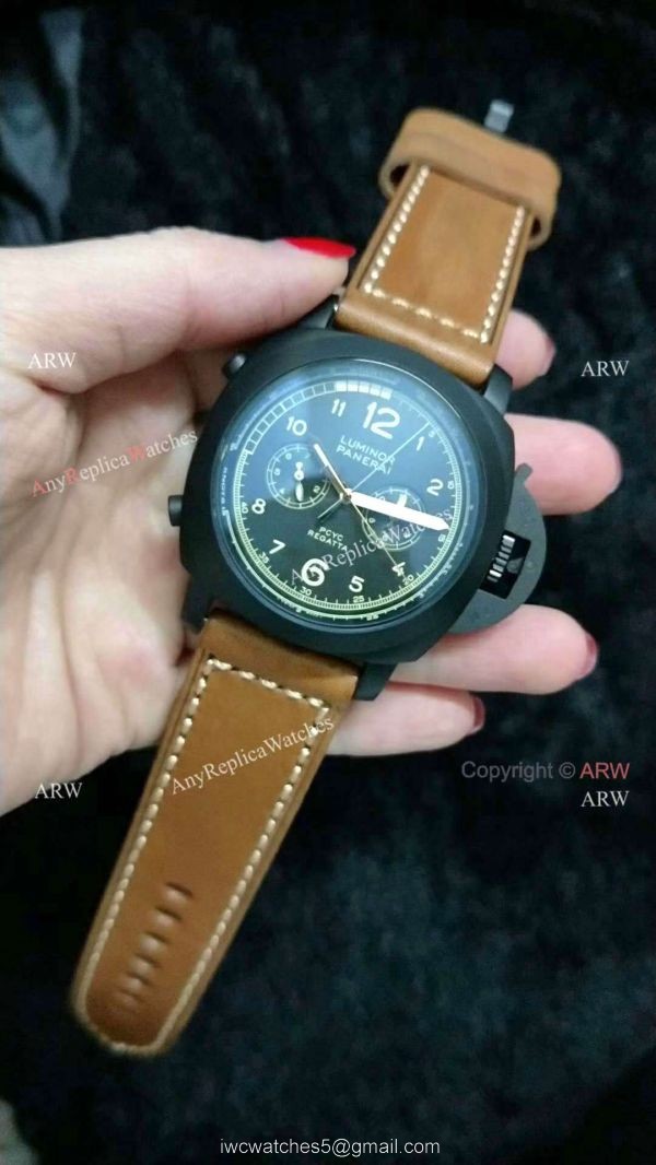 Panerai PAM 653 Luminor Chrono Replica Regatta Watch Green Inner Panerai PAM 653 Luminor Chrono Replica Regatta Watch Green Inner