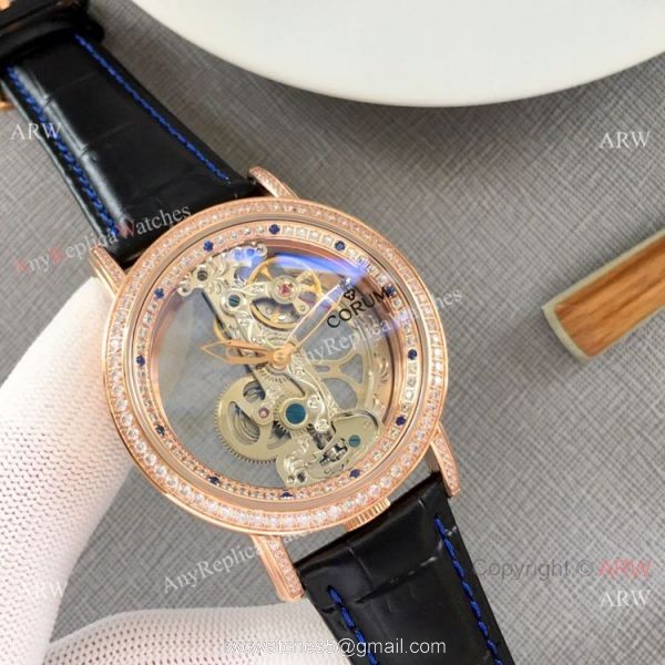 Copy Golden Bridge Corum Watch Diamond Bezel Rose Gold Copy Golden Bridge Corum Watch Diamond Bezel Rose Gold