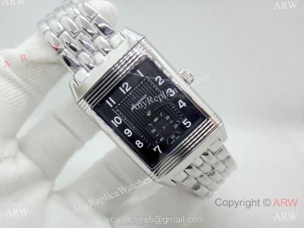 New Copy Jaeger-LeCoultre Reverso Duoface Automatic watch SS Black Dial New Copy Jaeger-LeCoultre Reverso Duoface Automatic watch SS Black Dial