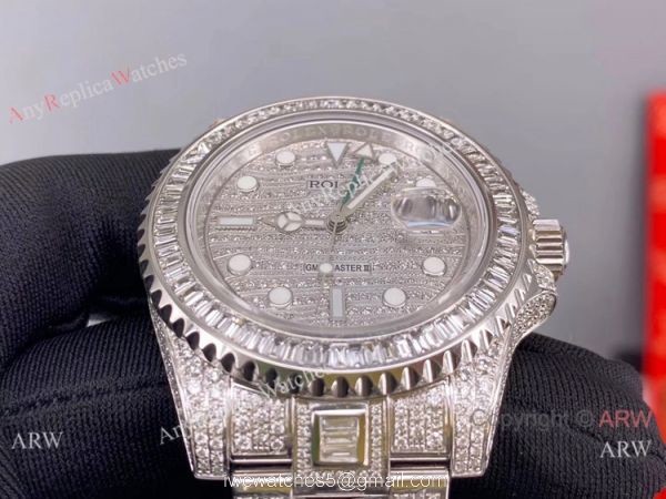 Replica Rolex GMT-Master II 116769 Ice Watch Stainless Steel Diamond Dial Replica Rolex GMT-Master II 116769 Ice Watch Stainless Steel Diamond Dial