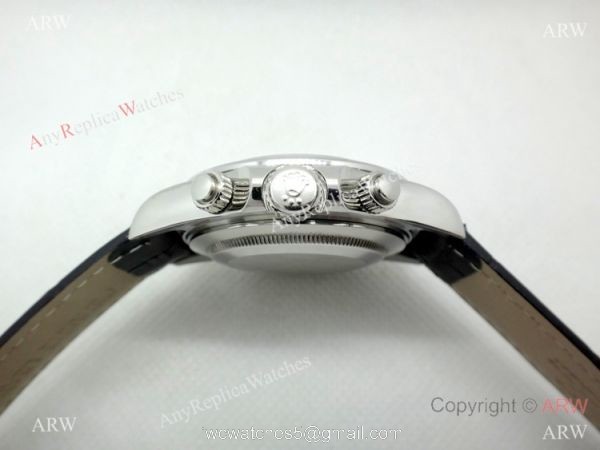 Rolex Daytona Leather Strap White Face High Quality watch Rolex Daytona Leather Strap White Face High Quality watch