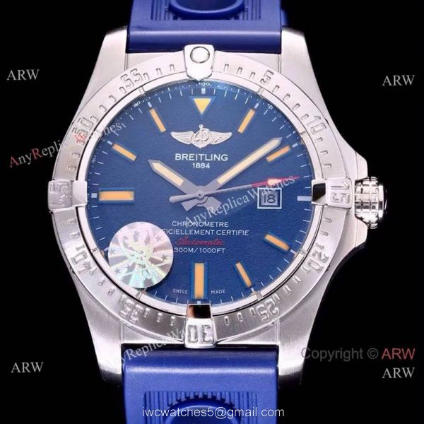 2018 New Breitling Avenger Blackbird Replica Watch Blue Band w Blue Face 2018 New Breitling Avenger Blackbird Replica Watch Blue Band w Blue Face
